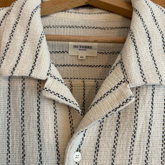 Sezane Men Textured Shirt Size XL - Picture 2 of 5